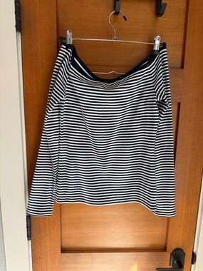 Banana Republic Striped Off-Shoulder Long Sleeve Top